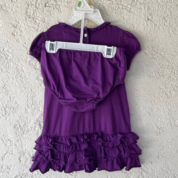 Ralph Lauren Purple Ruffle Baby Dress, 2-Piece Set – new with tags - Picture 5 of 10